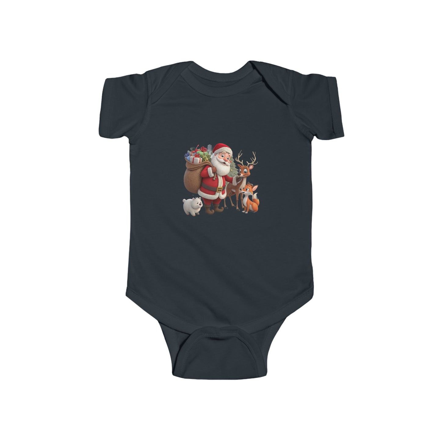 Santa & Friends Baby Bodysuit — Cute Christmas Infant Onesie