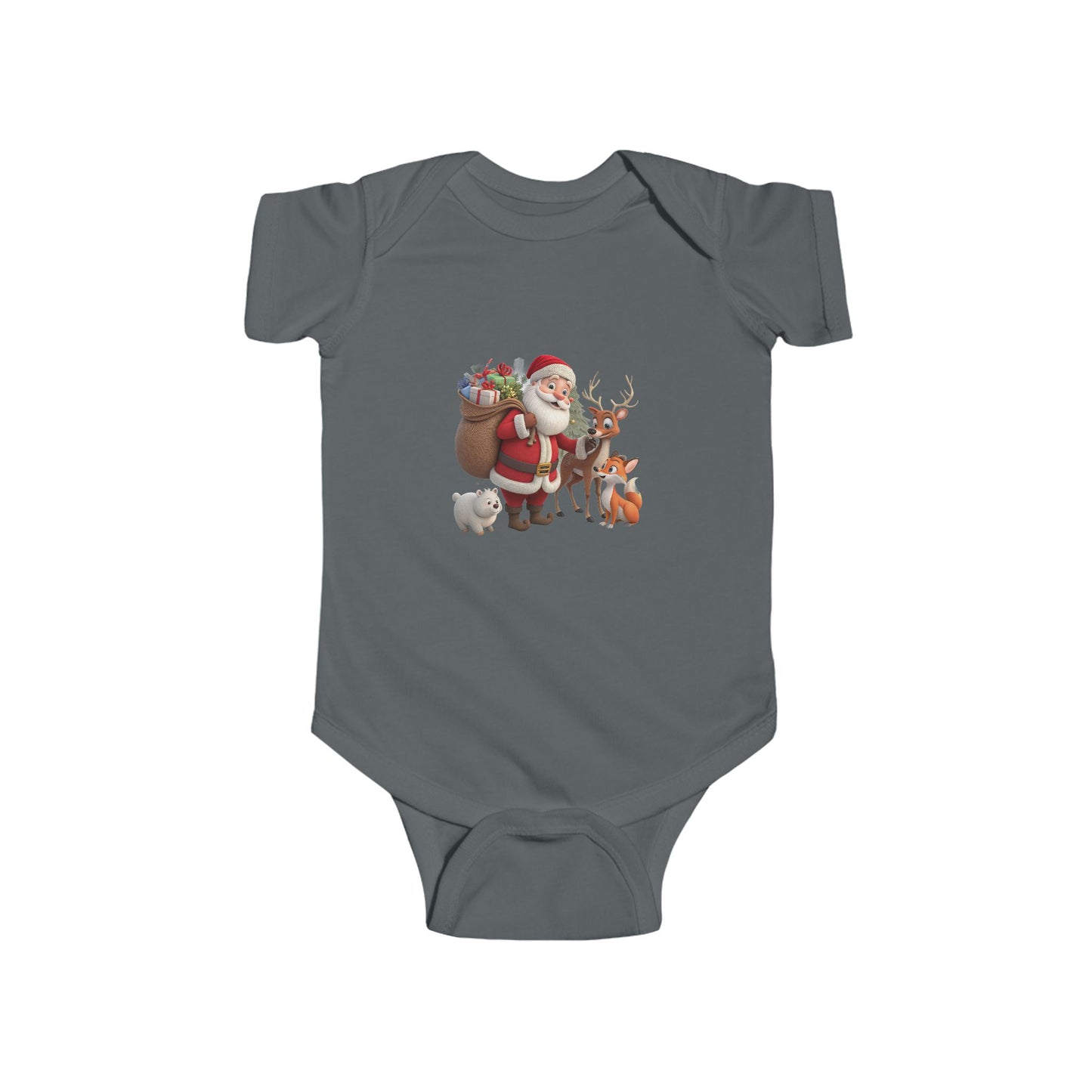 Santa & Friends Baby Bodysuit — Cute Christmas Infant Onesie
