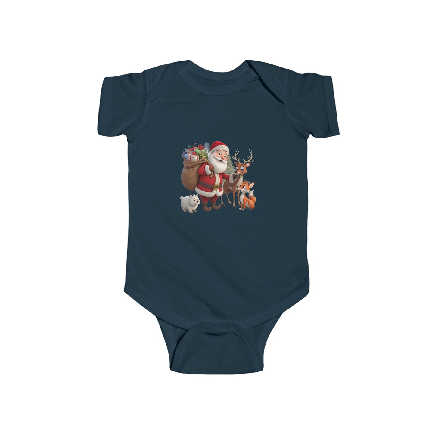 Santa & Friends Baby Bodysuit — Cute Christmas Infant Onesie