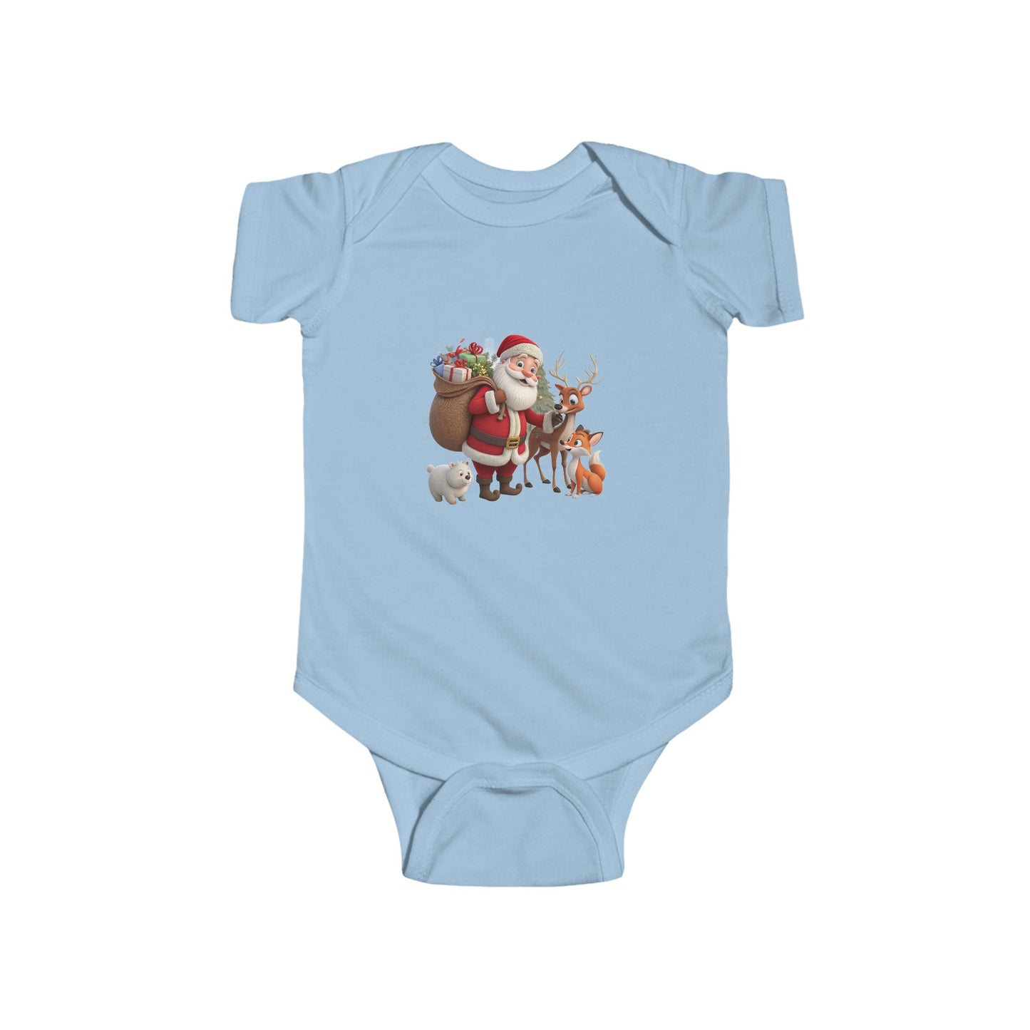 Santa & Friends Baby Bodysuit — Cute Christmas Infant Onesie