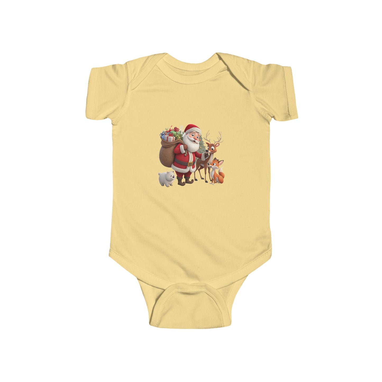 Santa & Friends Baby Bodysuit — Cute Christmas Infant Onesie