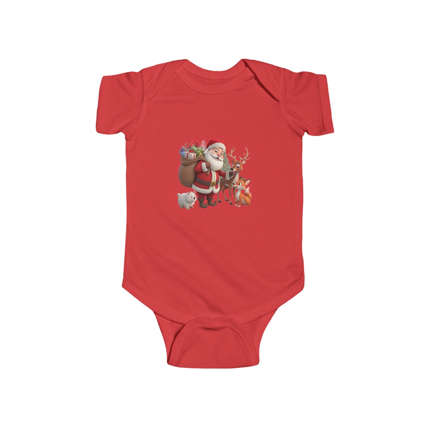 Santa & Friends Baby Bodysuit — Cute Christmas Infant Onesie