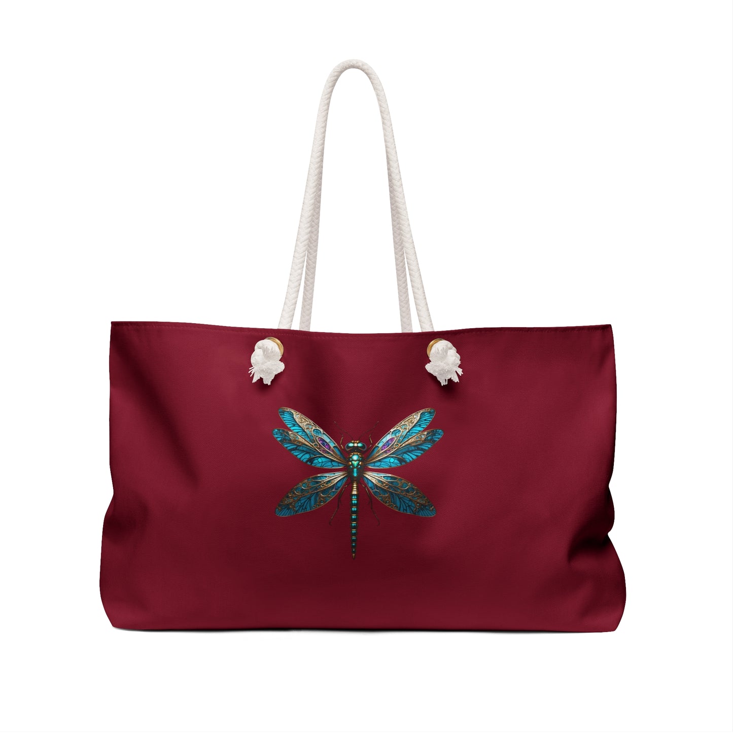 Dragonfly Weekender Bag, Lightweight Travel Tote, Beach Bag, Gym Bag, Stylish Weekend Getaway Essentials