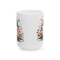 Festive Christmas Mug, Holiday Gift, Hot Cocoa Cup, Merry Christmas Beverage Container, Winter Decor, Family Gatherings