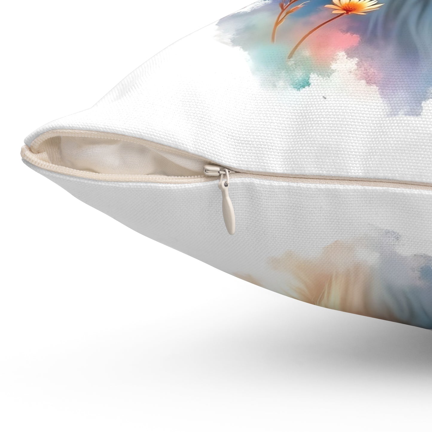 Majestic Wolf Print Pillow