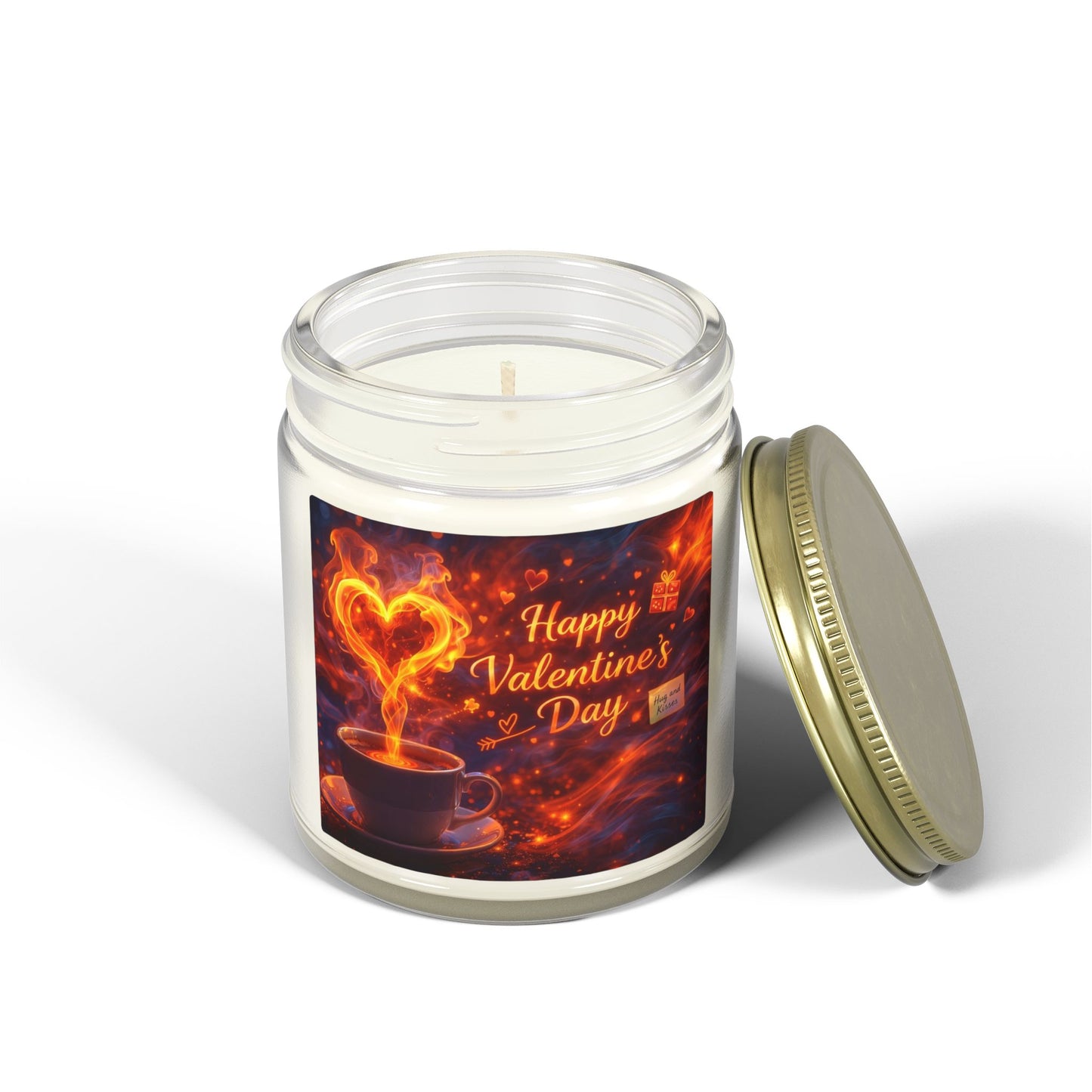 Valentine’s Day Coconut Apricot Scented Candle (4oz/9oz)