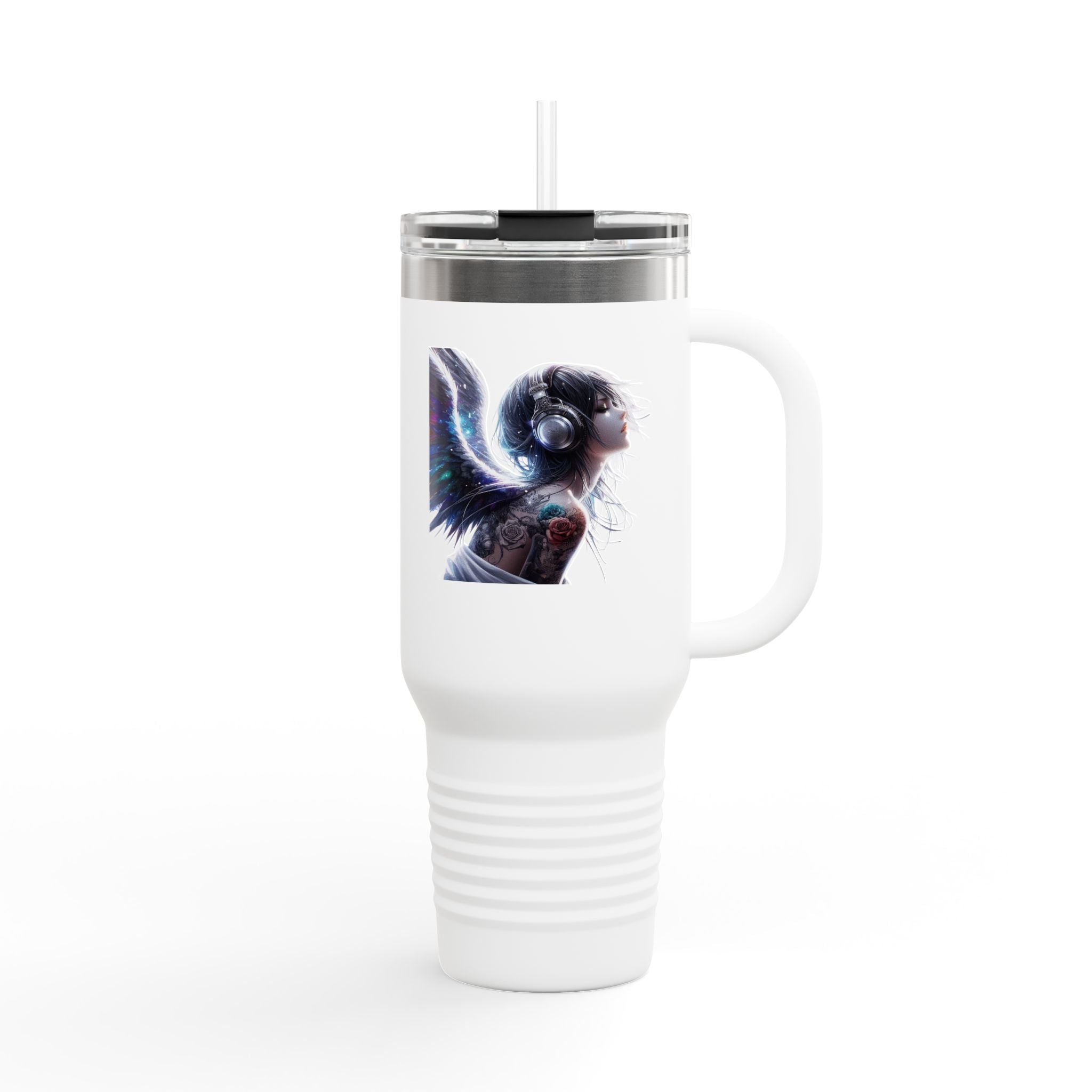 40oz Insulated Travel Mug — Cosmic Angel Illustration