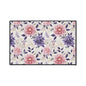 Floral Heavy-Duty Floor Mat — Pink & Purple Dahlia Entry Rug