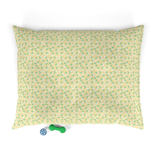 Cozy Floral Pet Bed for Small Dogs and Cats, Comfortable Pet Cushion, Spring Decor, Perfect Gift for Pet Lovers, Machine Washable