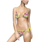 Vibrant Women's Bikini Swimsuit, Colorful Summer Swimwear, Beach Day Outfit, Pool Party Essential, Holiday Swim Set, AOP Swimwear