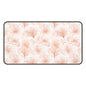 Blush Floral Desk Mat — Soft Pink Ginkgo Leaf Mouse Pad