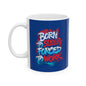 Ceramic Mug — Patriotic Retro Neon "God Bless America" Coffee Cup