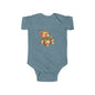 Adorable Teddy Bear Infant Bodysuit, Baby Shower Gift, Cute Baby Outfit, Soft Cotton Onesie, Newborn Clothing, Infant Apparel
