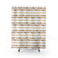 Shower Curtains white gold