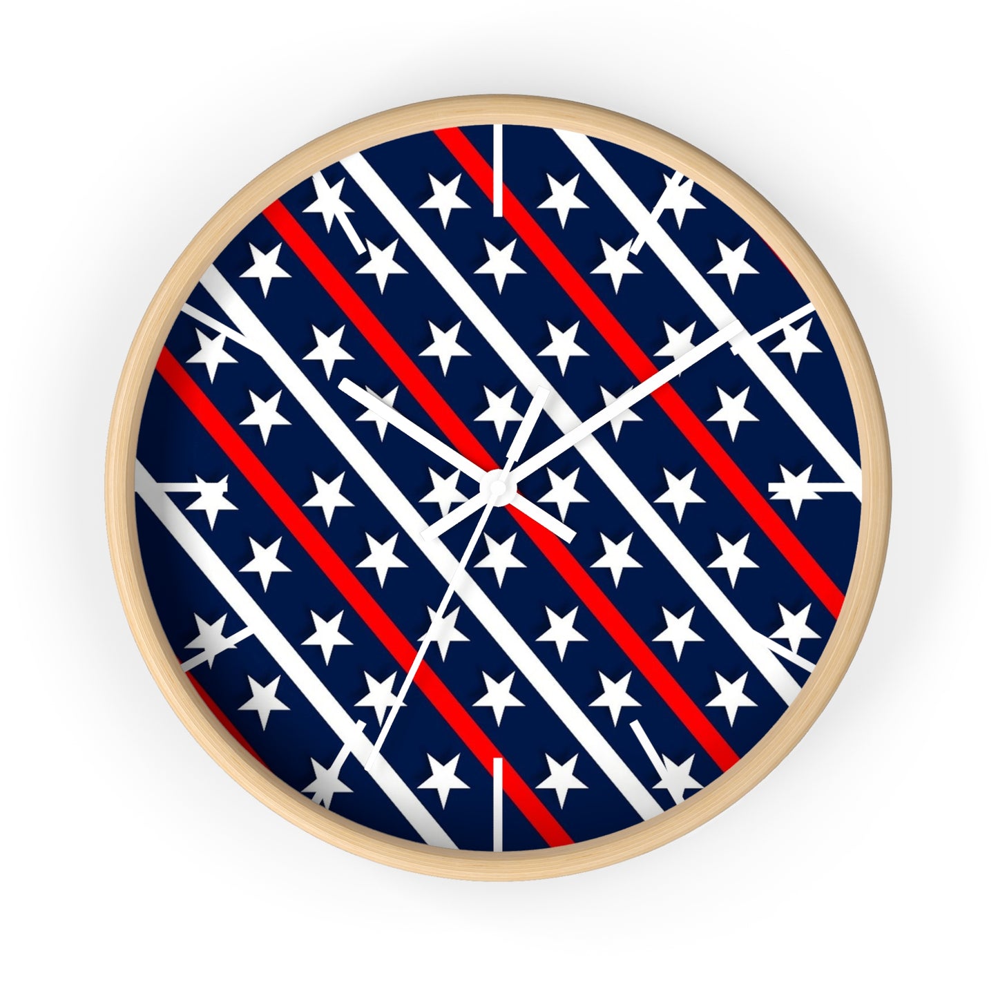 Wall Clock Red white and blue