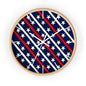 Wall Clock Red white and blue