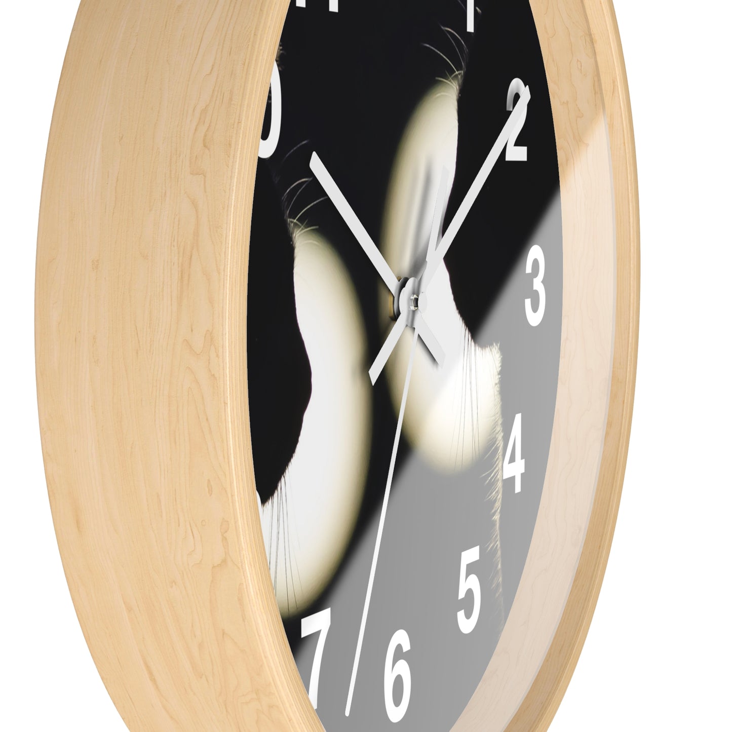Silhouette Cat Wall Clock — Moonlit Cat Lovers Decor