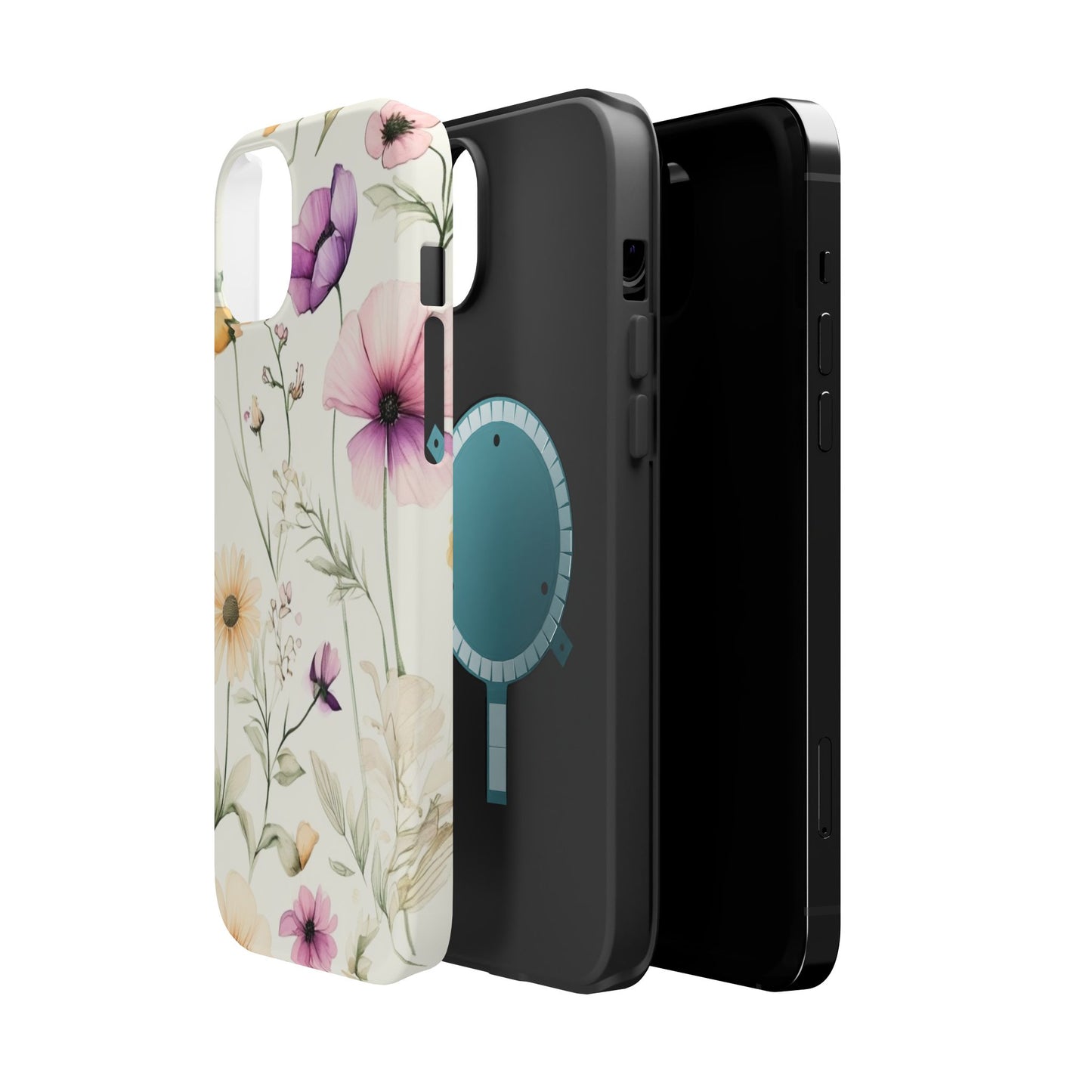 Floral Watercolor Magnetic Impact-Resistant Phone Case