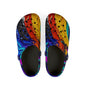 Color Splash EVA Foam Clogs – Vibrant Abstract Slip-On Shoes
