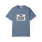 Unisex Garment-Dyed T-Shirt with Bold 'No Trespassing' Design