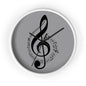 Musical Notes Wall Clock, Perfect Gift for Musicians, Home Decor