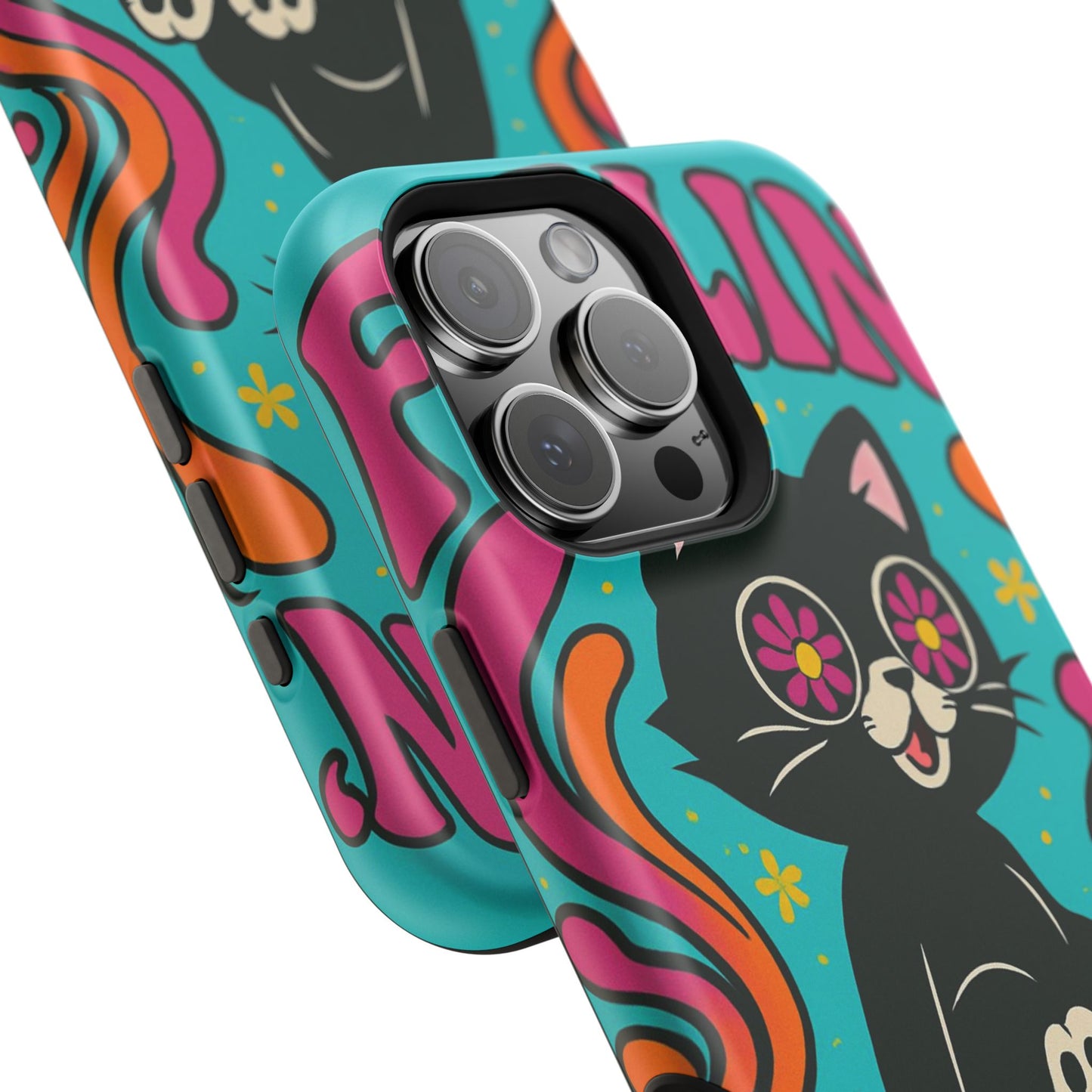 Groovy Cat Magnetic Impact-Resistant Phone Case