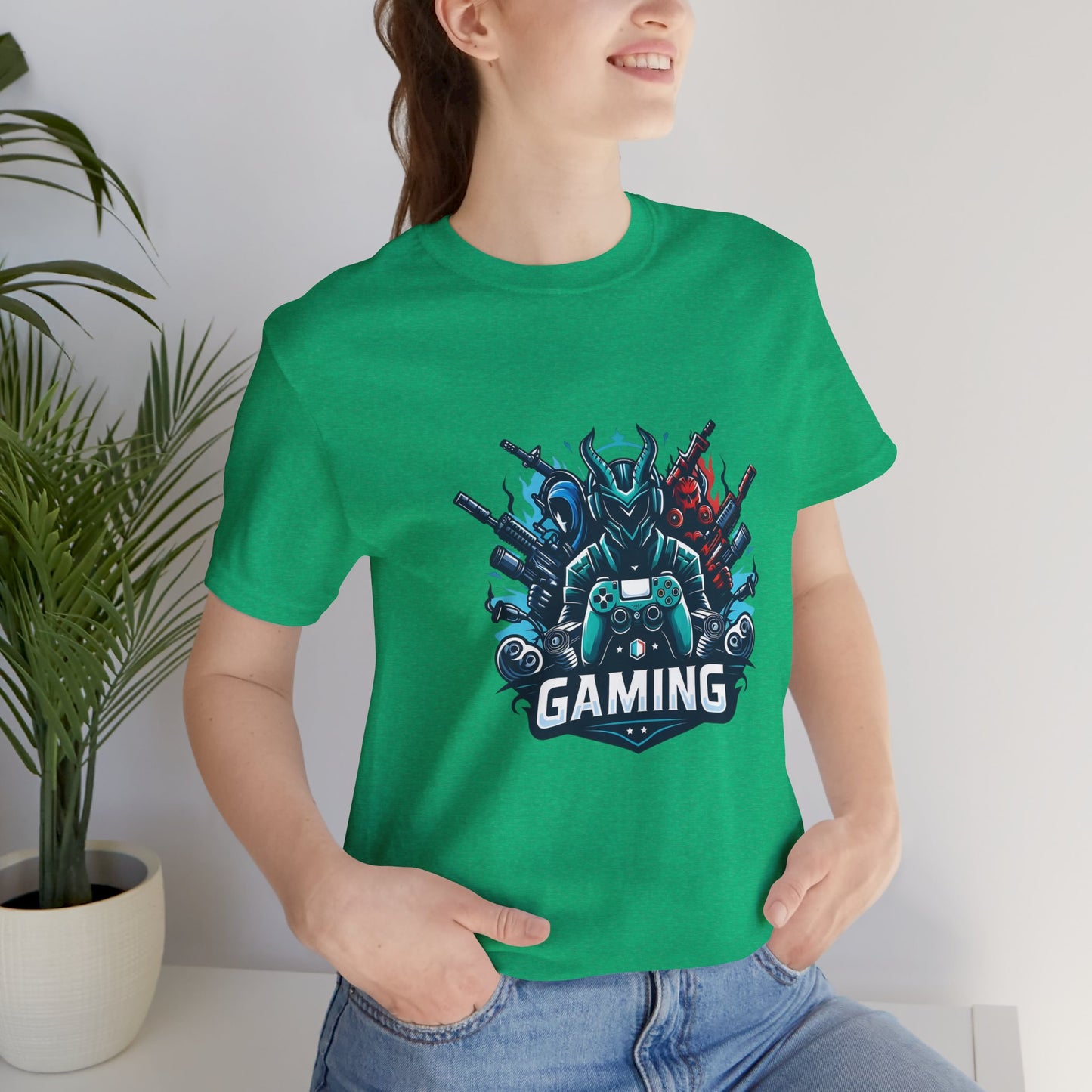 Gaming Controller Emblem Tee — Esports Gamer Graphic T-Shirt