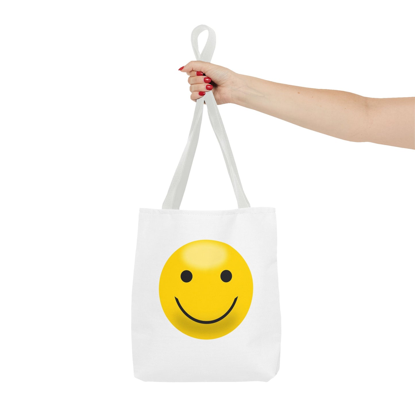 Smiley Face Tote Bag, Eco-Friendly Shopping Bag