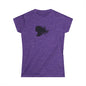 Elegant Silhouette Women's Softstyle Tee, Fashion T-Shirt, Gift for Her, Casual Wear, Creative Graphic Tee