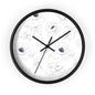 Elegant Floral Wall Clock, Modern Home Decor, Gift for Her, Kitchen Wall Art