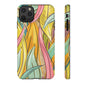 Vibrant Phone Case with Colorful Leaf Design, Tough Cases for Nature Lovers, Eco-Friendly Gift, Summer Vibes, Floral Phone Cover