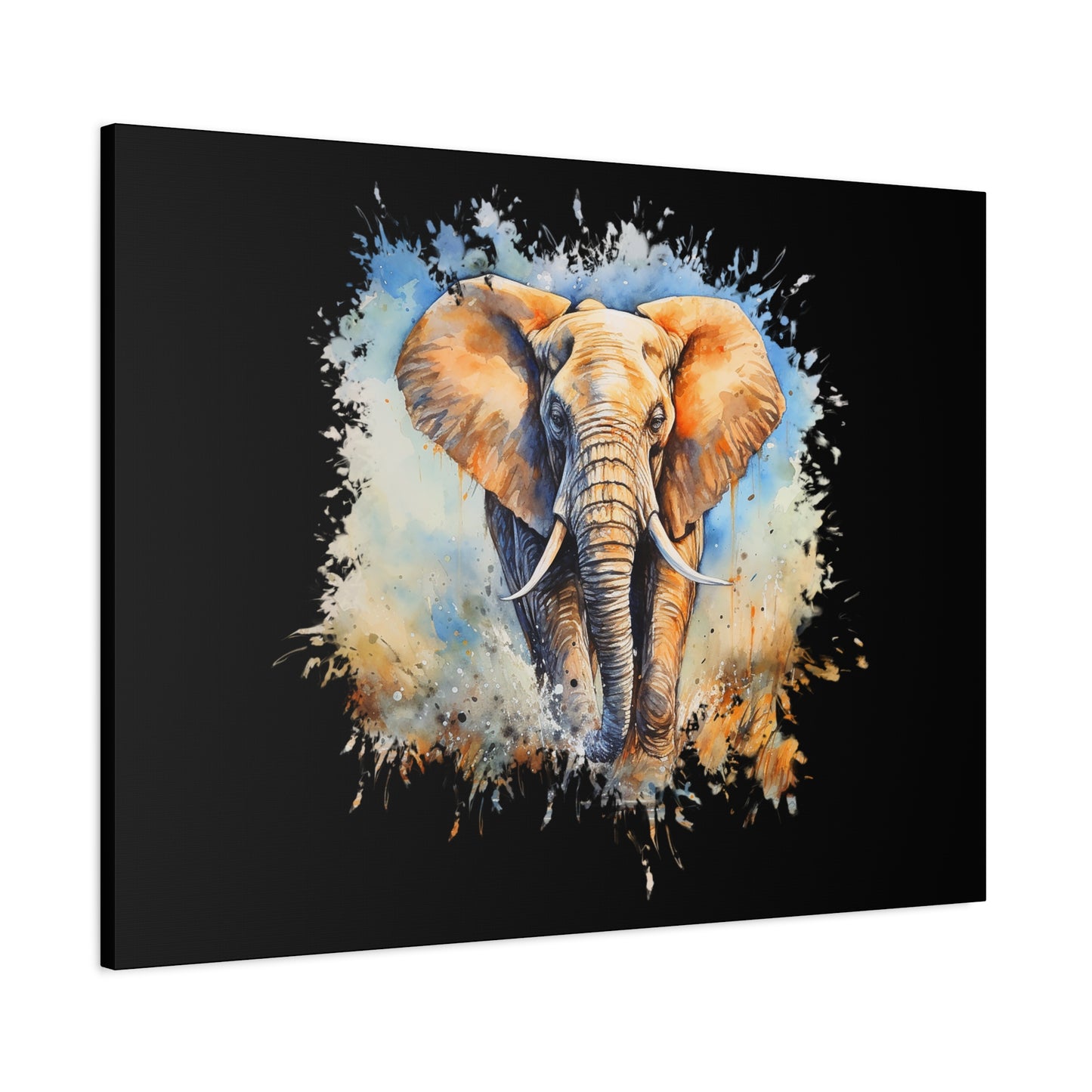 Matte Canvas, Stretched, 1.25" - Elephant