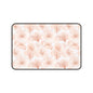 Blush Floral Desk Mat — Soft Pink Ginkgo Leaf Mouse Pad