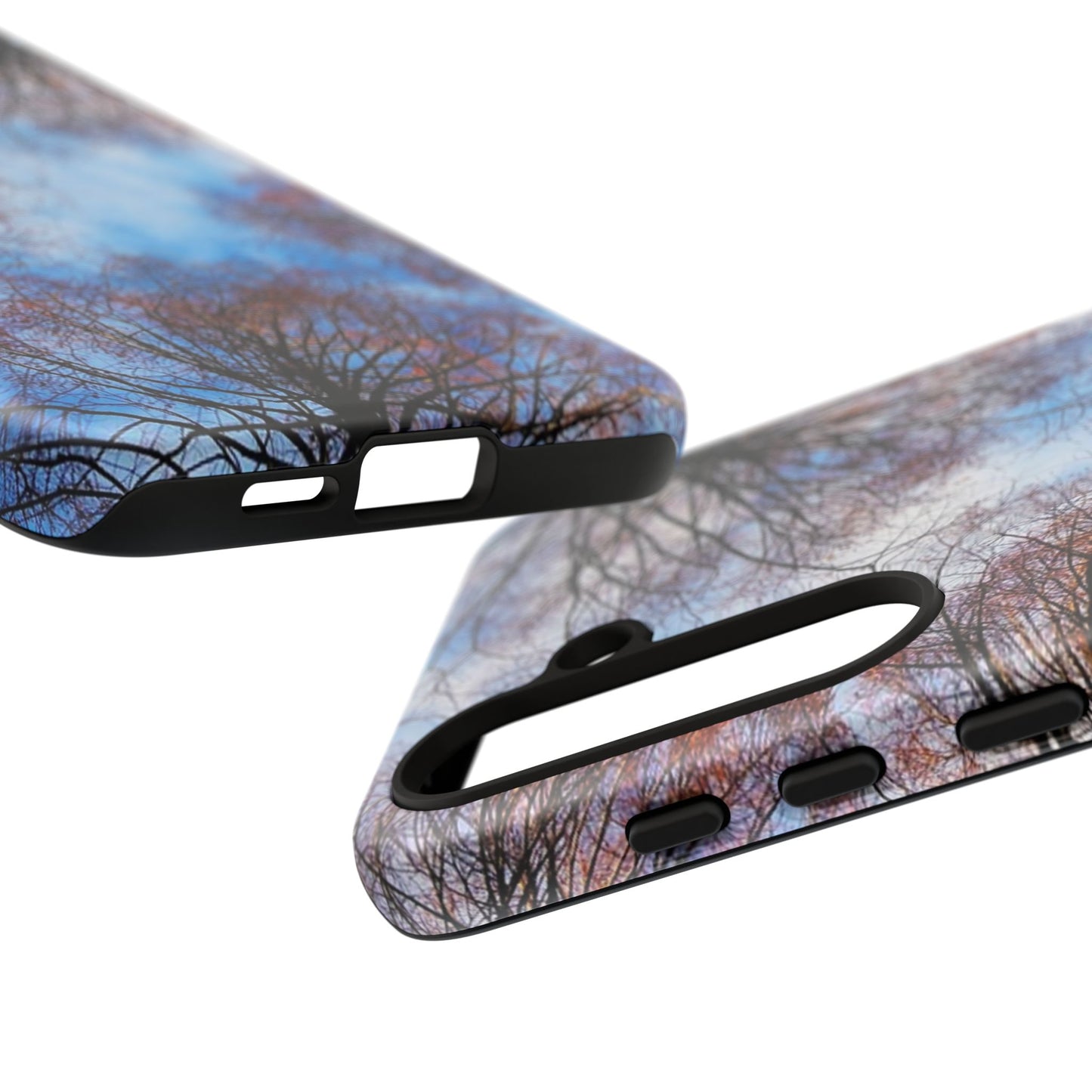 Skyward Trees Phone Case — Nature Forest Canopy Protective Tough Case