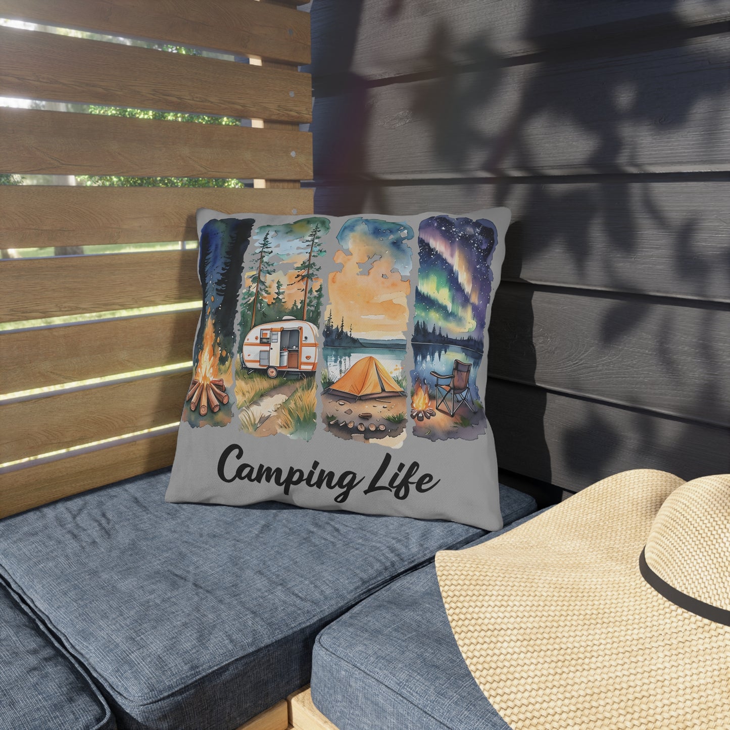 Camping Life Outdoor Pillow