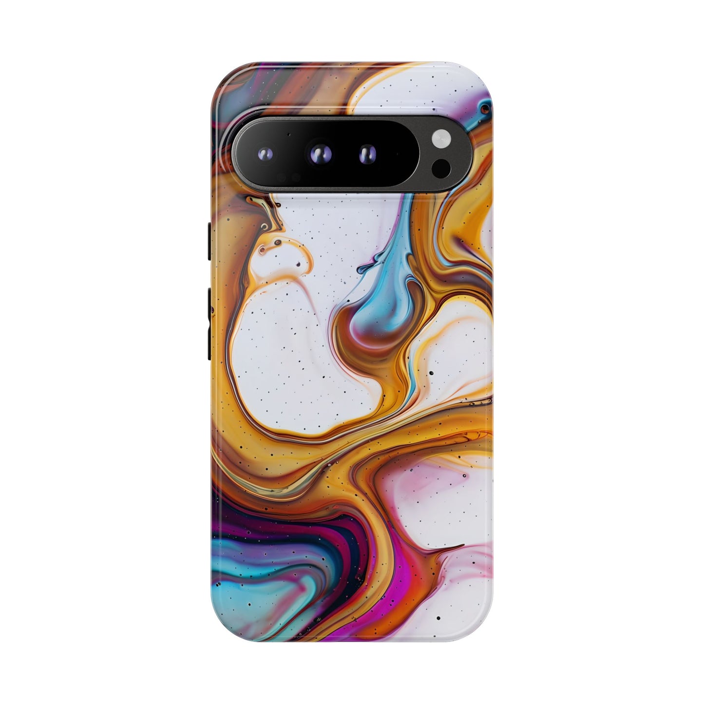Artistic Phone Case, Tough Cases with Colorful Marble Design