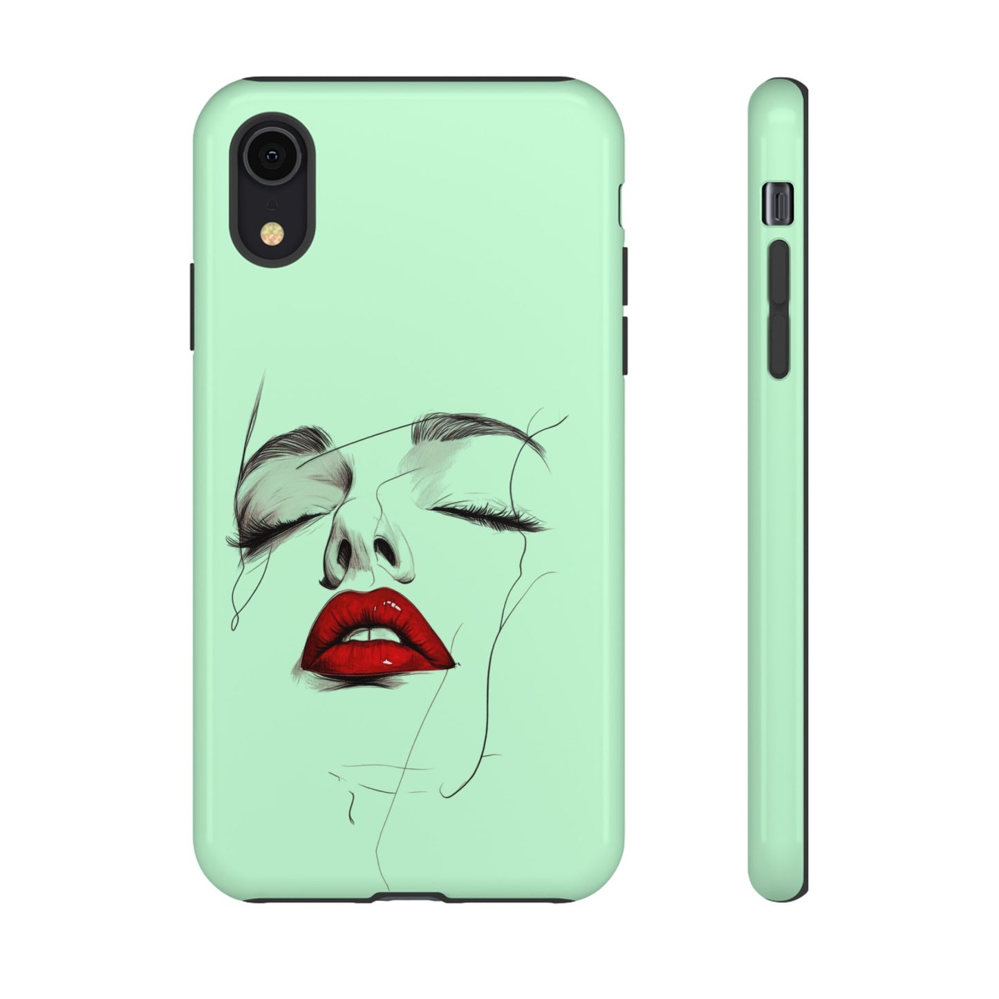 Stylish Phone Case, Artistic Phone Cover, Trendy Tech Accessory, Unique Cell Phone Protector, Gift for Her, Modern Aesthetic