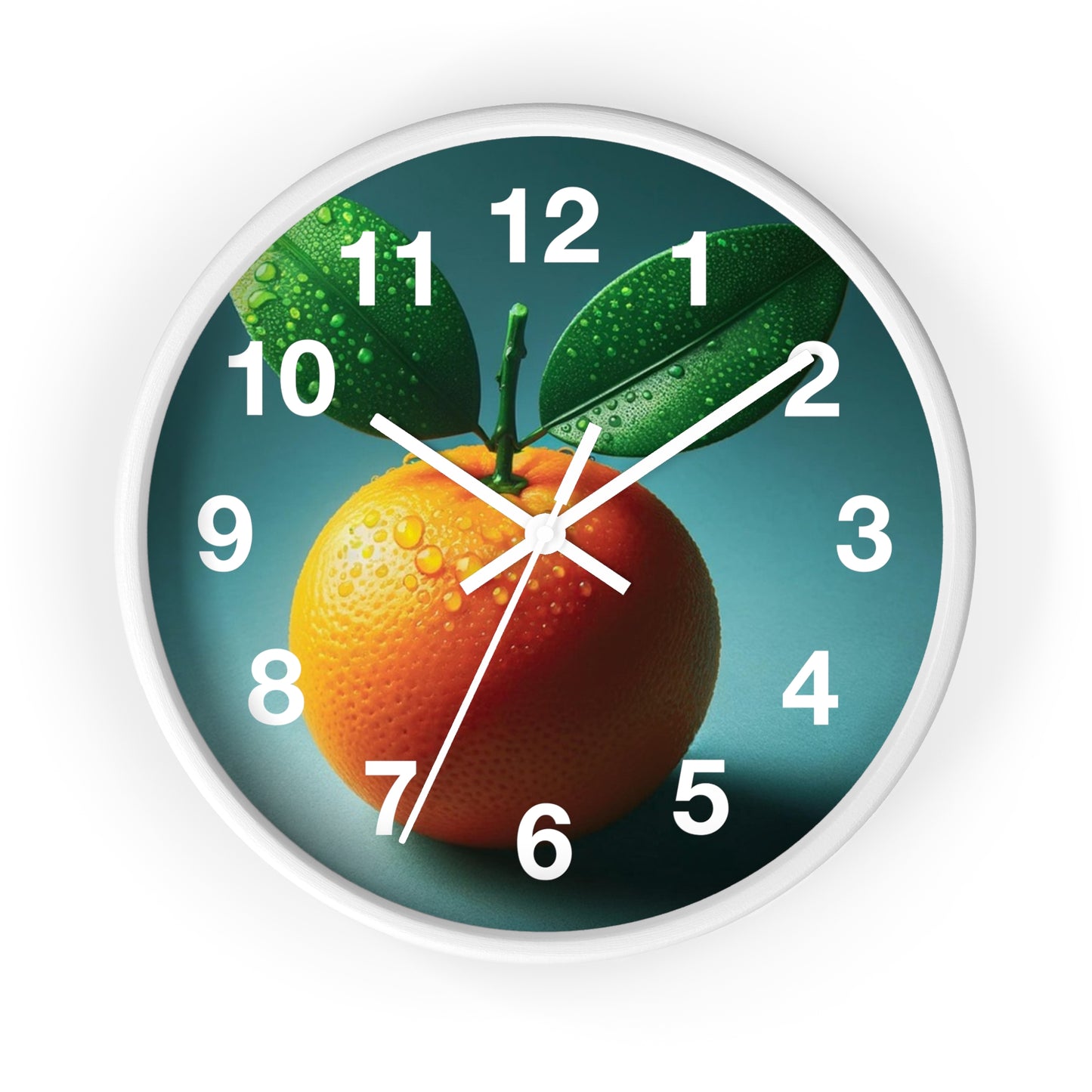 Citrus-Inspired Wall Clock | Fragrant Fruit Home Decor, Kitchen Wall Art