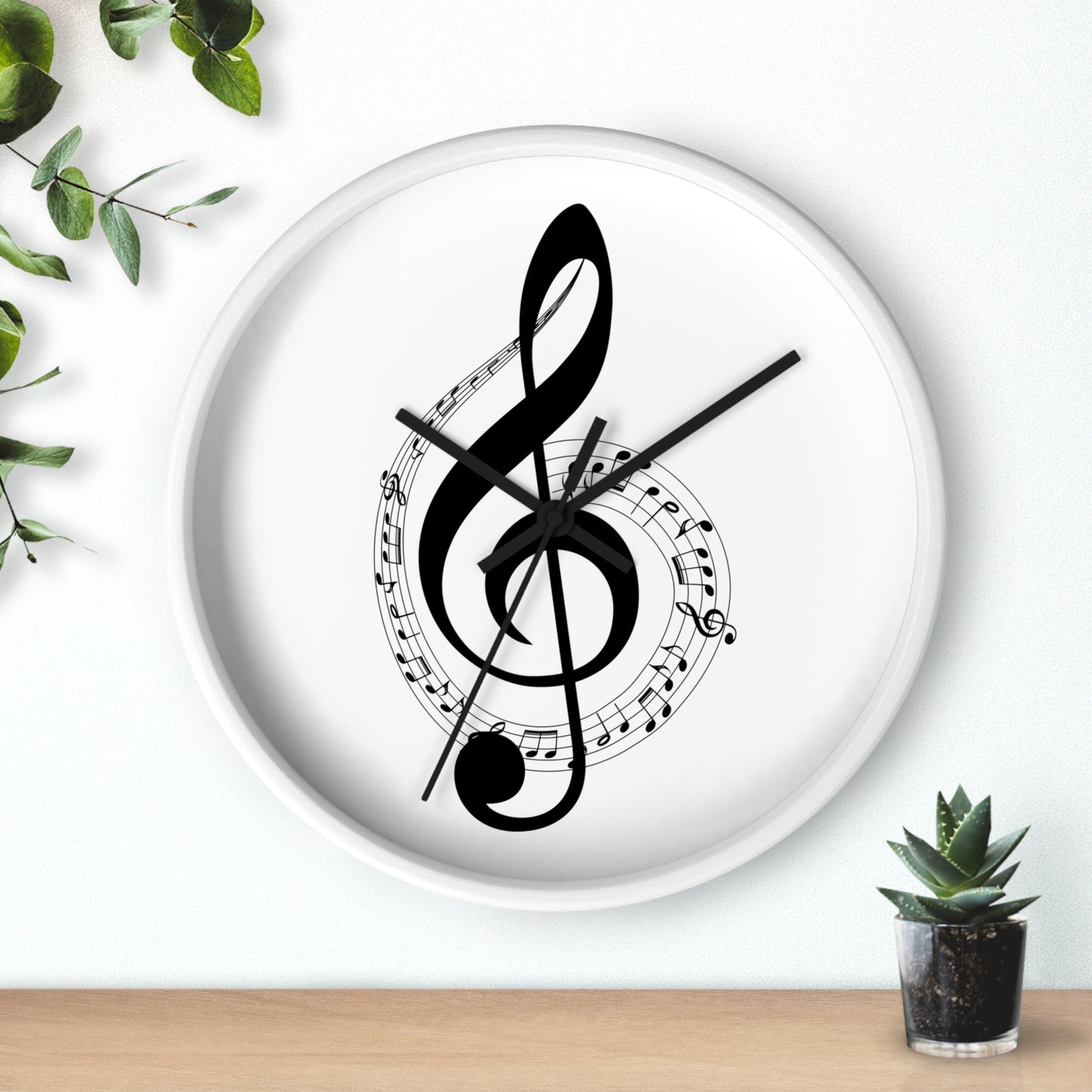 Musical Wall Clock - Perfect for Music Lovers, Home Decor, Gifts