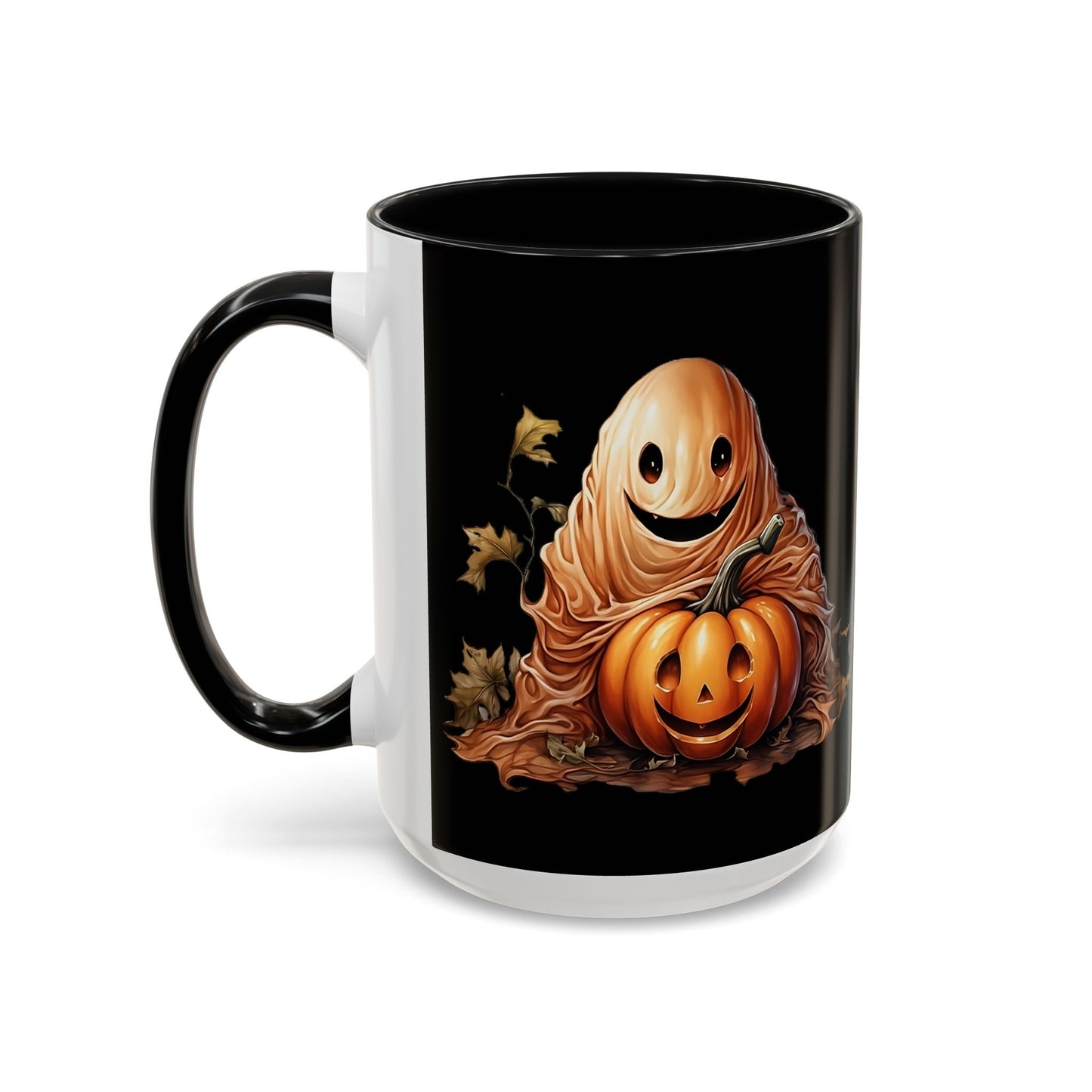 Halloween Ghost Pumpkin Coffee Mug, Spooky Drinkware, Fall Decor, Halloween Gift, Pumpkin Spice Lover's Mug