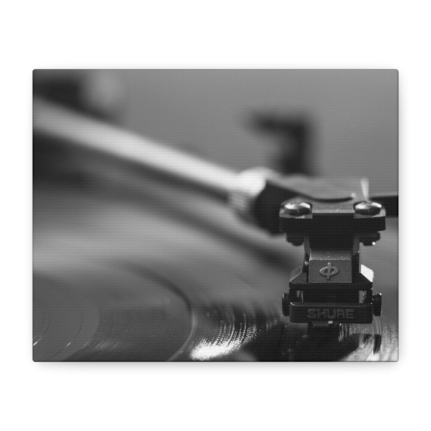 Vinyl Turntable Matte Canvas Print — Stretched 1.25" Wall Art
