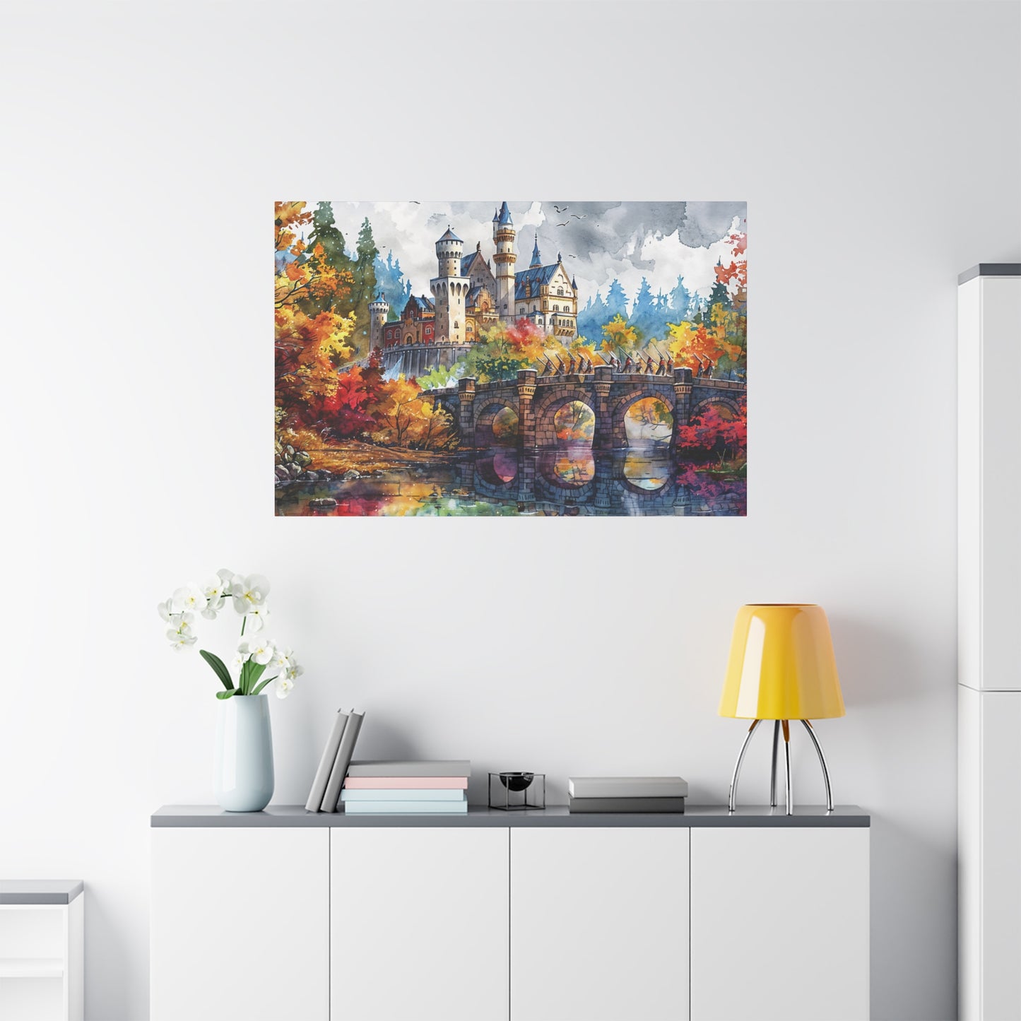 Matte Canvas, Stretched, 1.25" - Castle