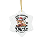 Personalized Christmas Ornaments - 1pc, 3pcs, 5pcs, 10pcs, First Christmas as Uncle, Unique Holiday Gift, Festive Decor