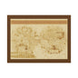 Vintage World Map Canvas Print — Matte Stretched Wall Art