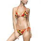 Tropical Floral Bikini Set, Women’s Swimwear, Beachwear, Summer Fashion, Vacation Essentials, Floral Print Swimsuit