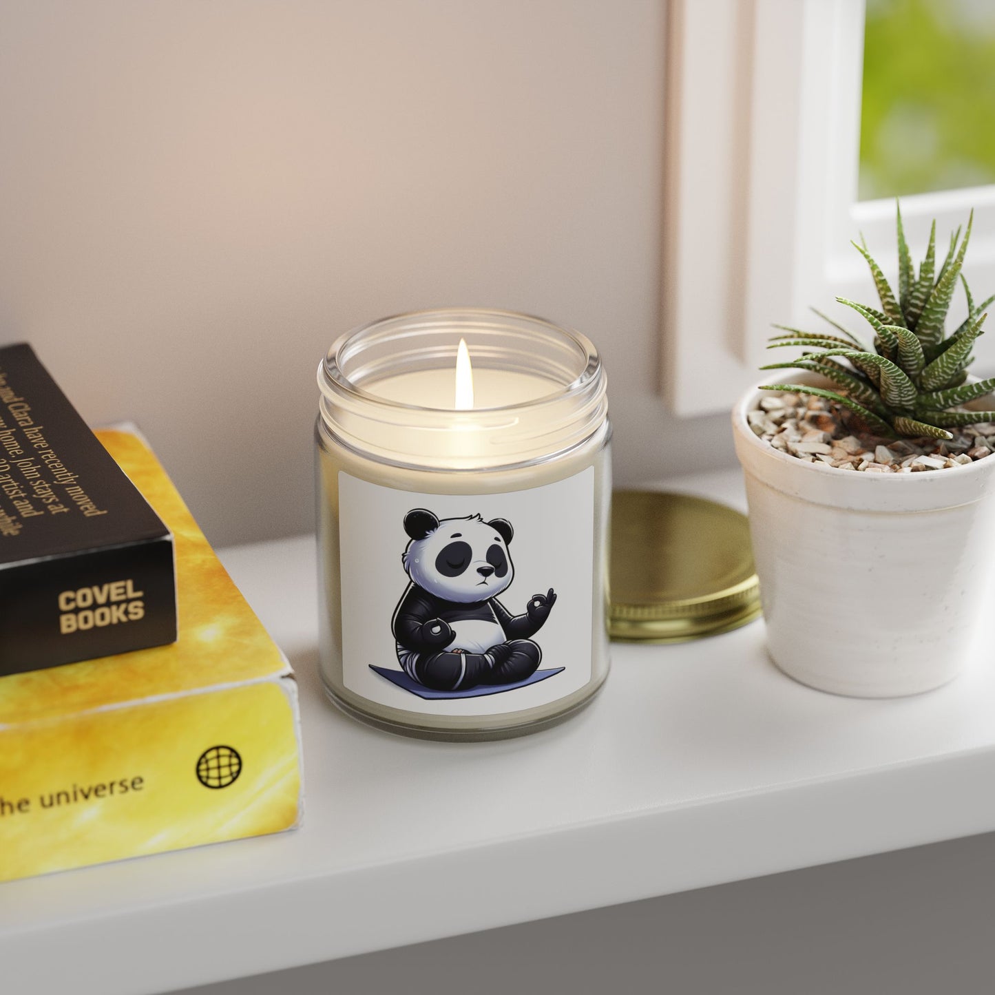 Scented Candle — Relaxing Panda Meditation Jar (4oz & 9oz)