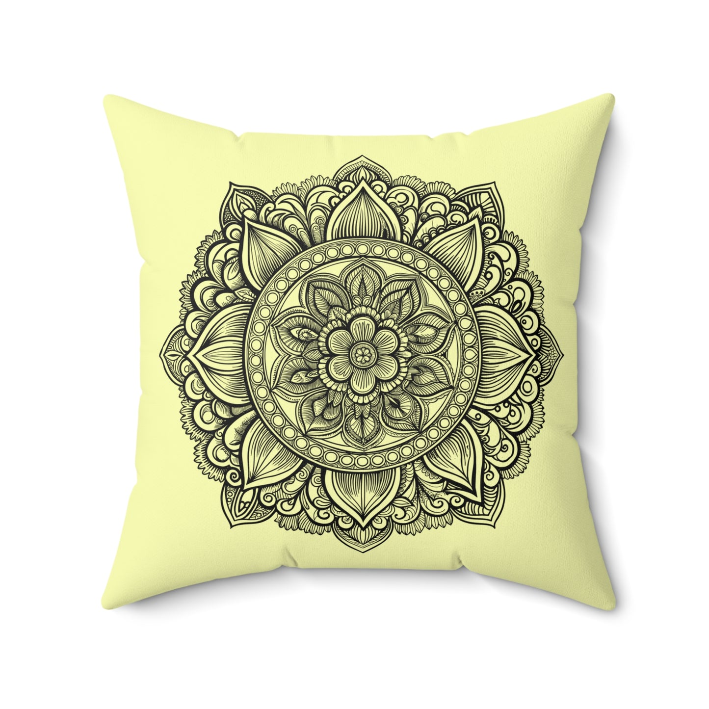 Boho Mandala Pillow, Stylish Home Decor, Yoga Gift, Meditation Room Accent, Cozy Living Room Pillow