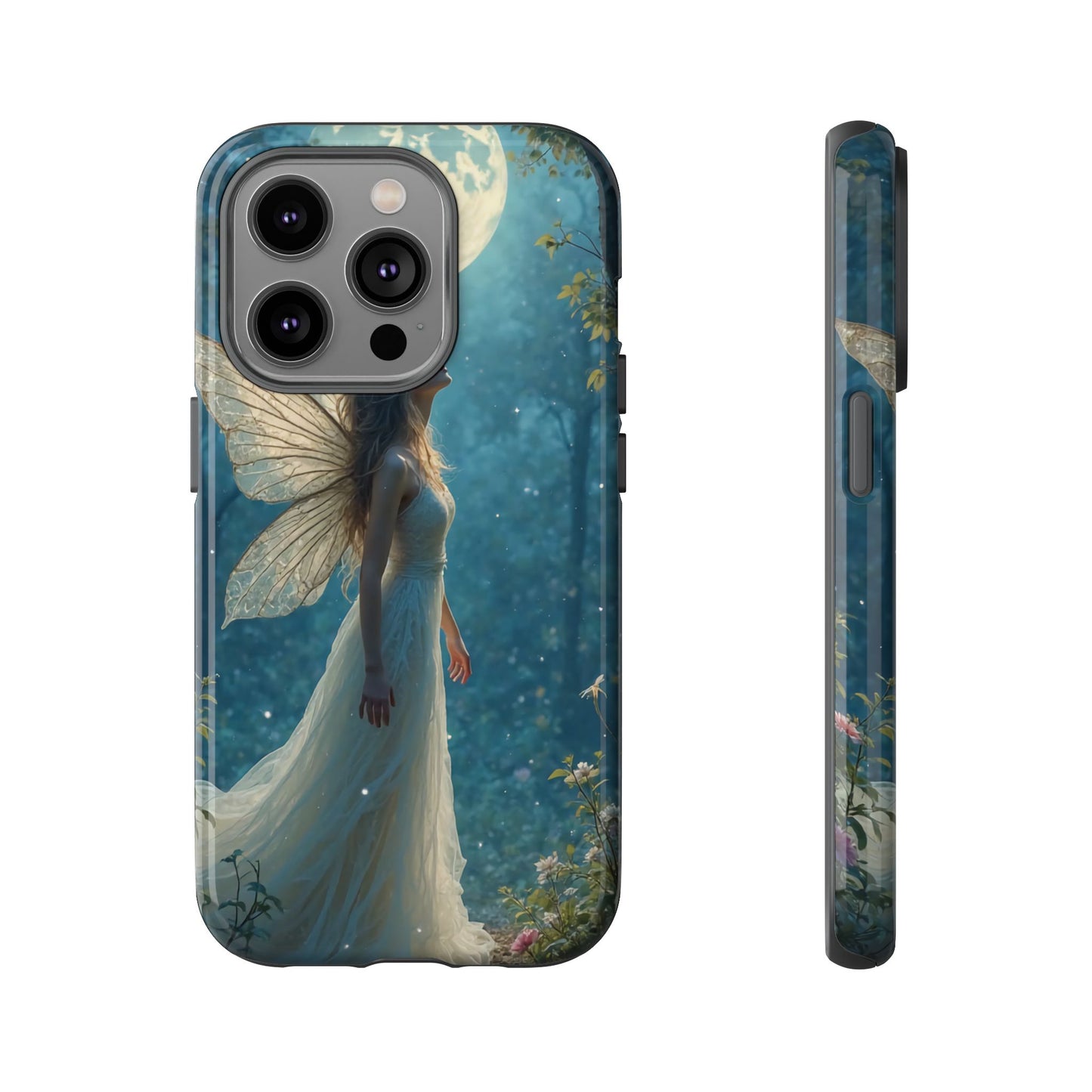 Fairy Moon Phone Case | Tough Cases for Nature Lovers, Fantasy Gift, Boho Phone Accessory, Ethereal Aesthetic, Magical Design