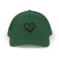 Heart-Shaped Love Snapback Trucker Cap, Adjustable Hat for Friends, Gifts for Couples, Valentine’s Day Cap, Casual Wear, Stylish Sun Hat