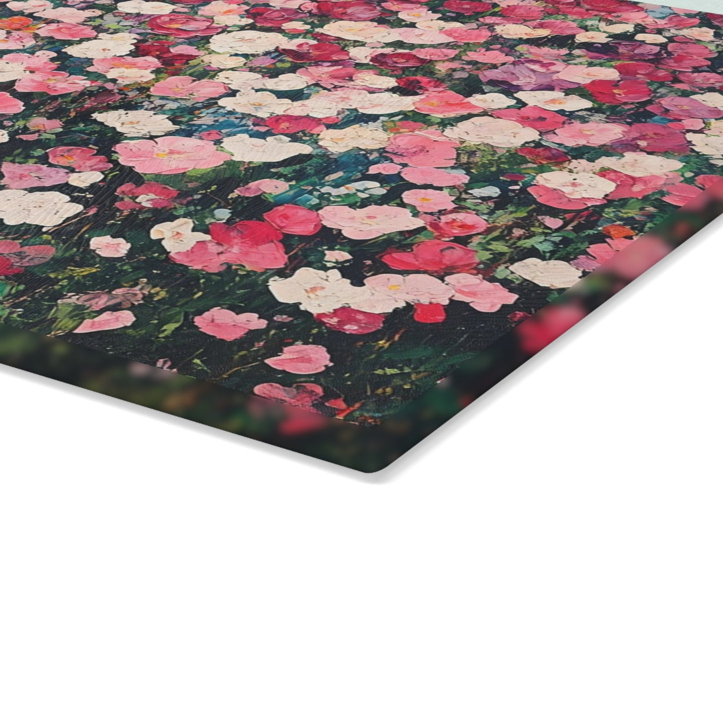 Floral Glass Cutting Board